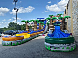 slipnslides 1707395788 2 18 ft. Rocky Island Water Slide + Slip n Slide