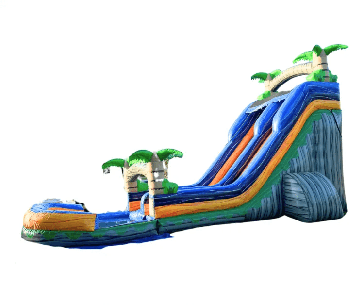 20FT TROPICAL PALM TREE WATER SLIDE