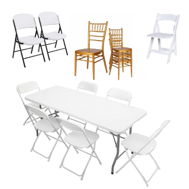 Tables & Chairs Rentals